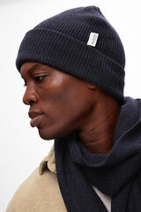 Selected Gorro feito com l&atilde; RWS. Azul