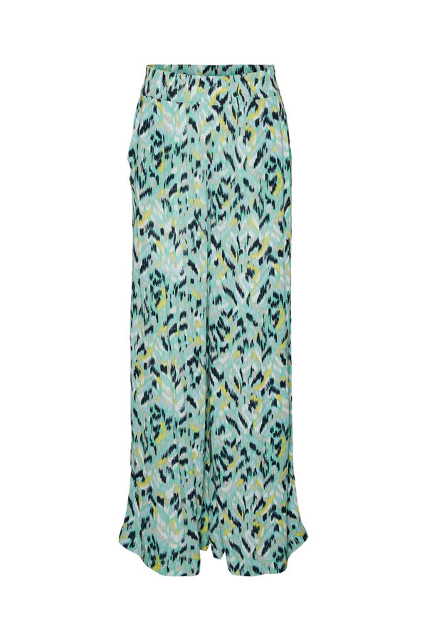 Vero Moda Cal&ccedil;as fluidas de mulher com cintura el&aacute;stica Verde