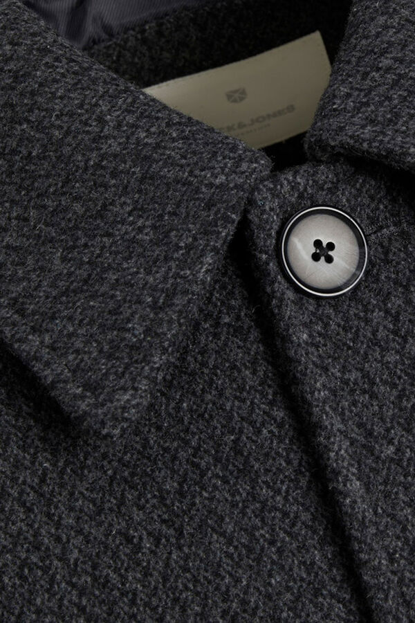 Jack & Jones Sobretudo com gola italiana Preto