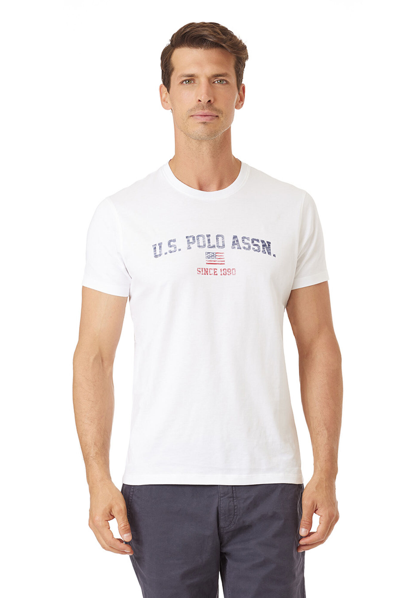 Us Polo Camiseta de algod&atilde;o SS