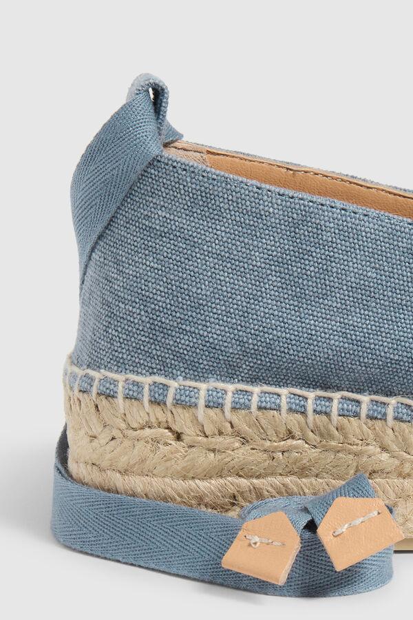 Castañer Sabrina Gea elaborada em lona Azul