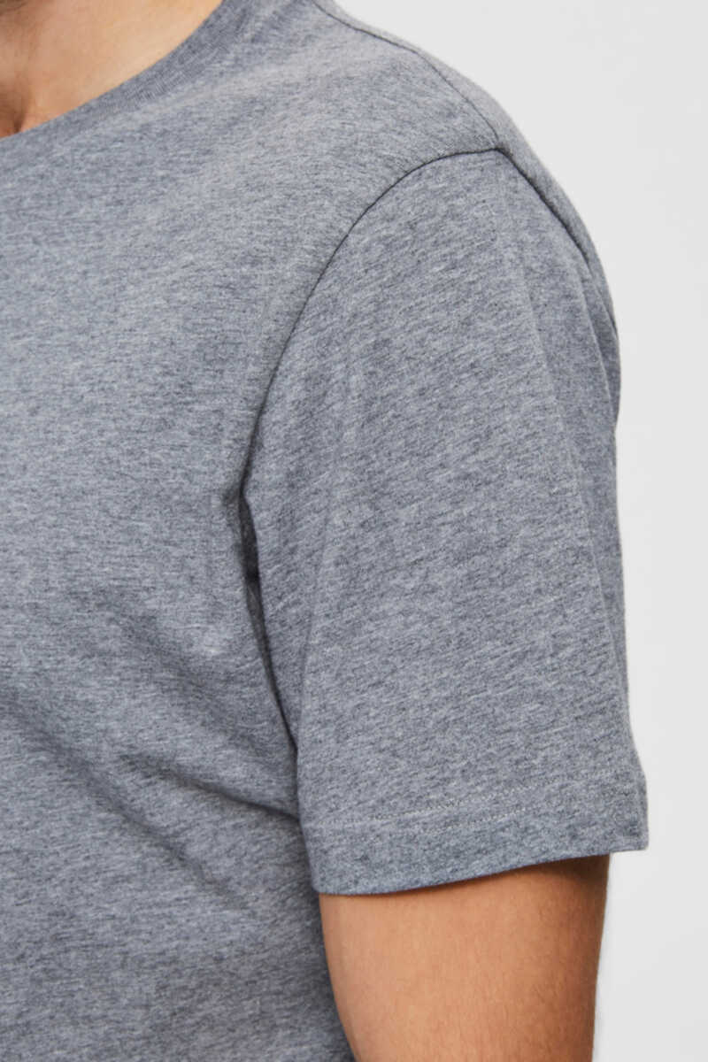 Cortefiel T-shirt 100% algodão orgânico Cinzento