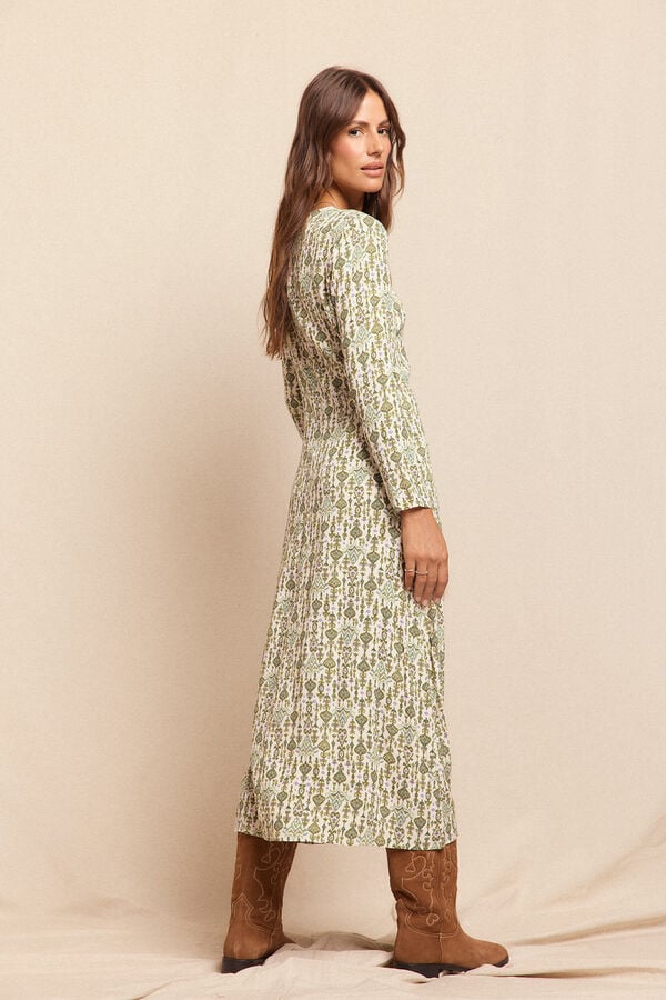 Slowlove Vestido largo estampado Multicolor