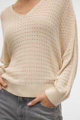 Vero Moda Su&eacute;ter de malha fina estruturada Cinzento