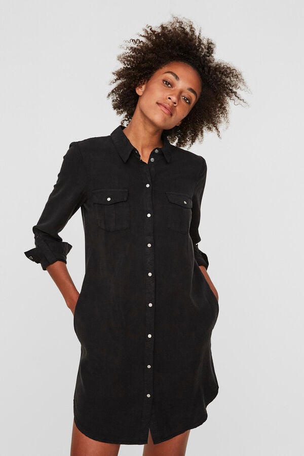 Vero Moda Vestido corto vaquero Negro