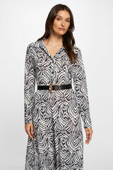 Morgan Vestido midi recto estampado Impressão