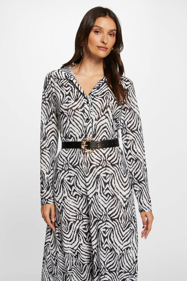 Morgan Vestido midi recto estampado Impressão