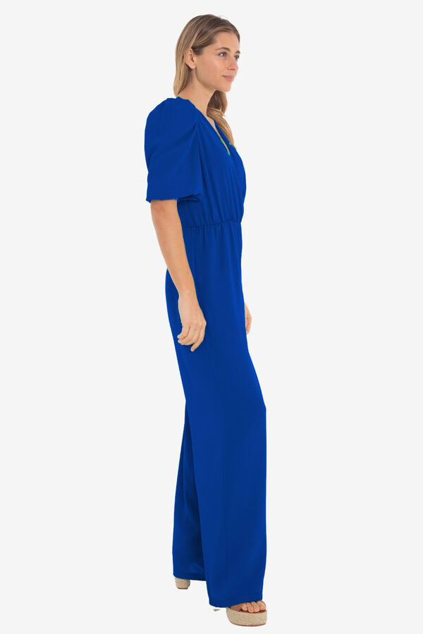 Cupl&eacute; Macac&atilde;o mangas crepe Azul