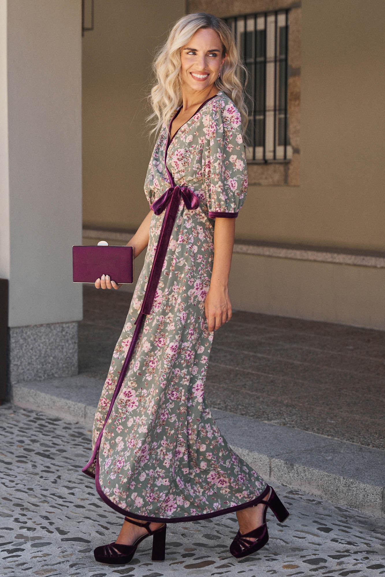 Pol&iacute;n Et Moi Vestido longo Eclipta