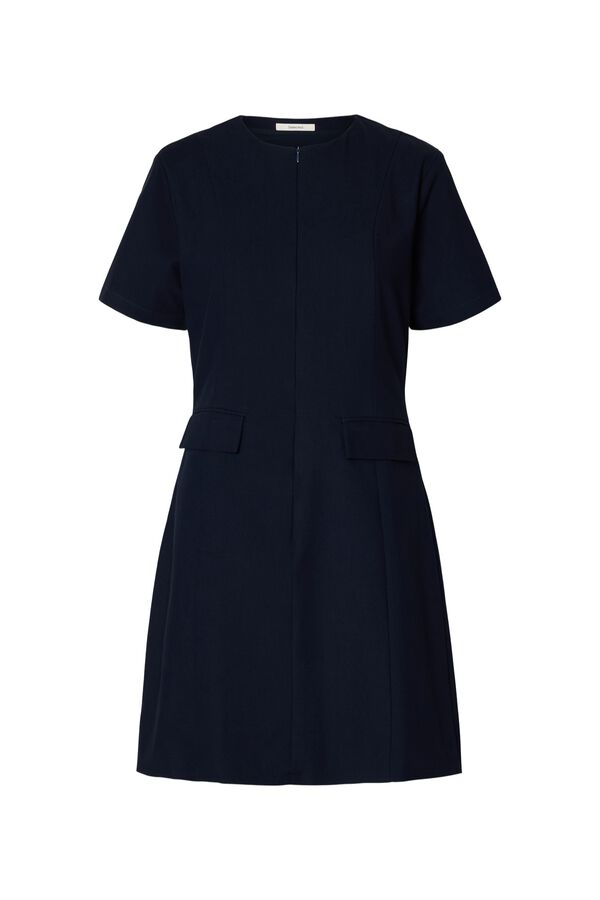 Selected Vestido curto Azul