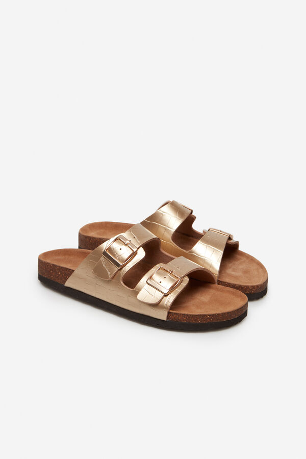 Cortefiel Sandalia bio Dorado