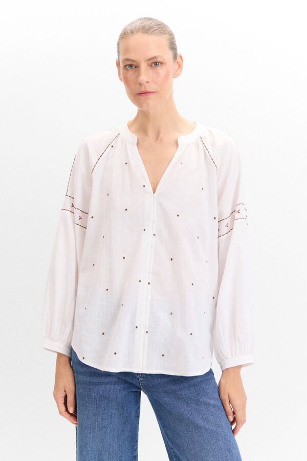 Cortefiel Blusa bordada floral Multicolorido