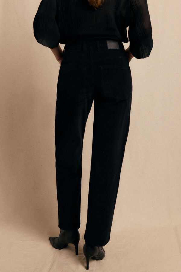 Slowlove Cal&ccedil;as de veludo cotel&ecirc; Preto