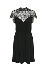 Vero Moda Vestido curto com renda  Preto