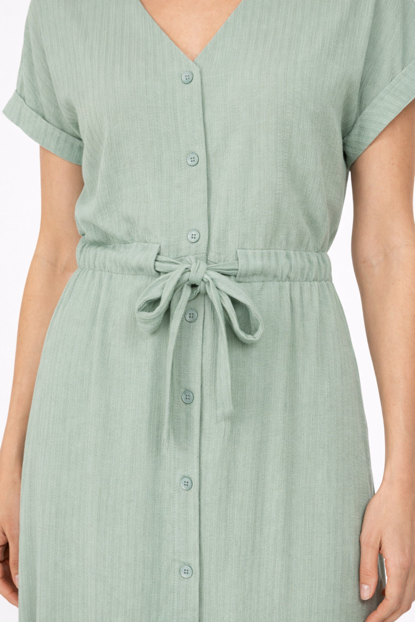 Vila Vestido midi de manga 2/4 de viscosa