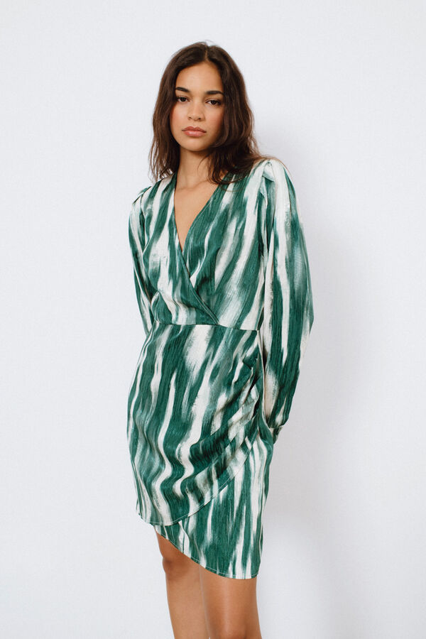 Vila Vestido curto estampado Cinzento