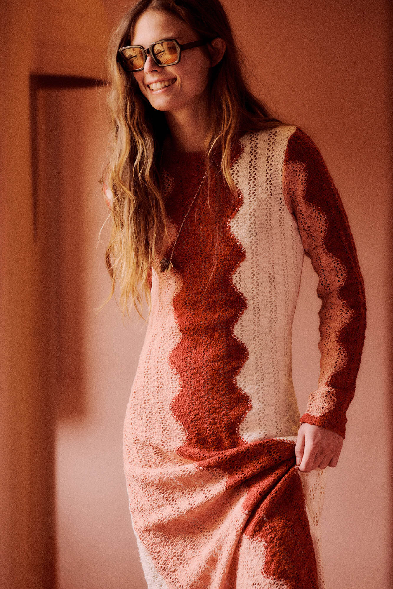 Slowlove Vestido malha multicolor