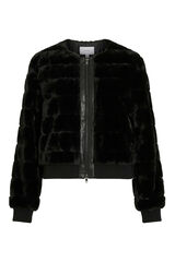 Vila Chaqueta pelo sint&eacute;tico Negro