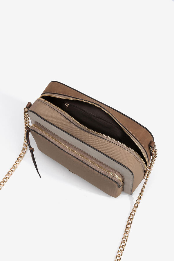 Vilanova Bolso bandolera tricolor Beige
