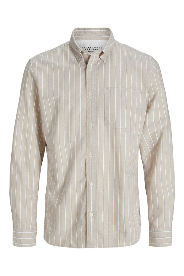Jack & Jones Camisola oxford slim fit Castanho
