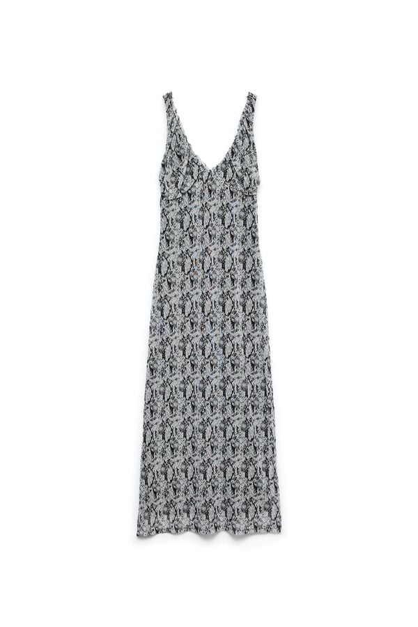 Vero Moda Vestido de al&ccedil;as Cinzento