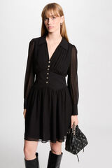 Morgan Vestido curto de patinadora Preto