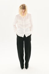 Caroll Camisa 100% seda Ecru