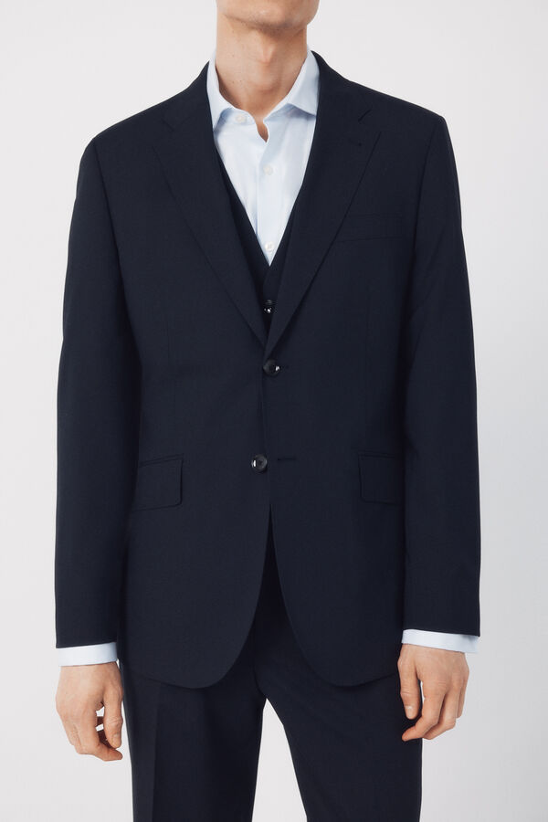 Cortefiel Americana traje dynamic estructura azul Azul marino