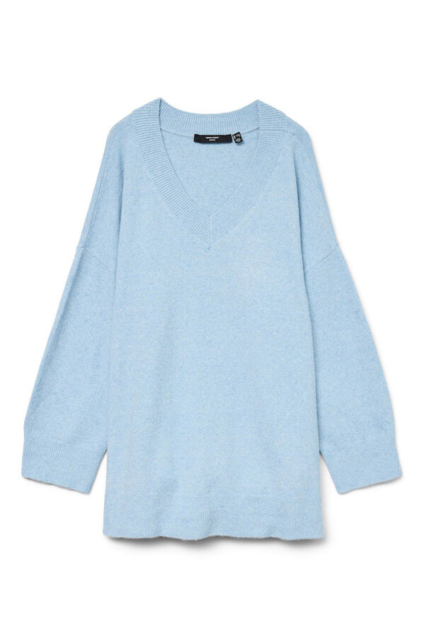 Vero Moda Curve Jersey cuello pico Curve Azul