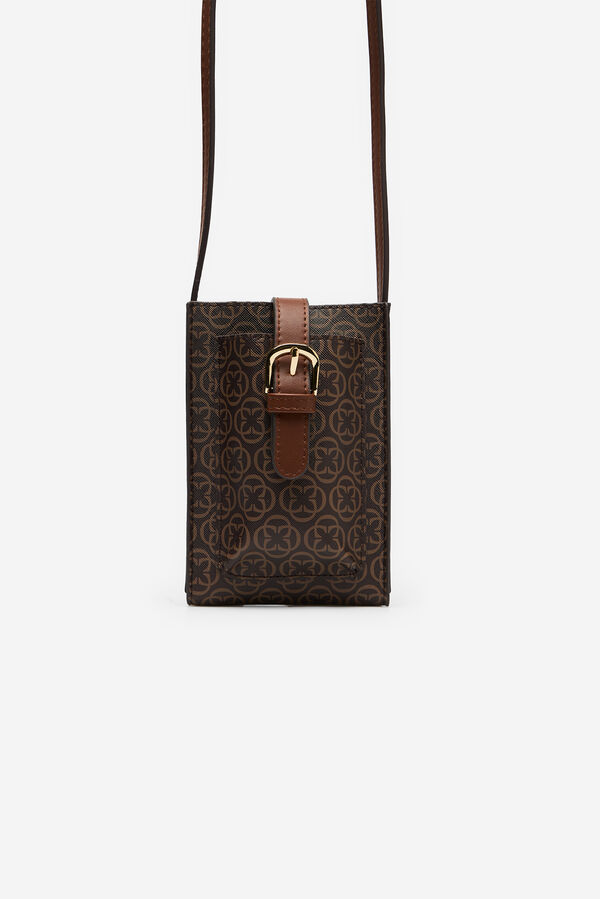 Cortefiel Portam&oacute;vil estampado Estampado marr&oacute;n