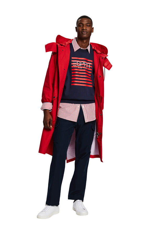 Esprit Sudadera logo materiales sostenibles Estampado azul