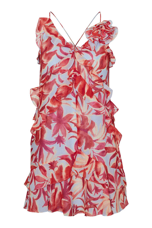 Vero Moda Vestido curto de folhos  Azul