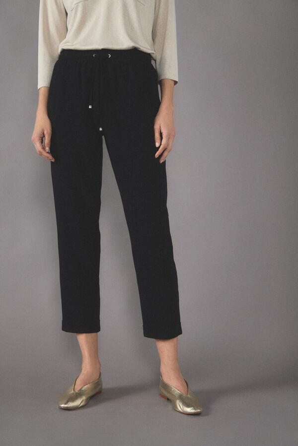 Cortefiel Pantal&oacute;n s&uacute;per flu&iacute;do Negro