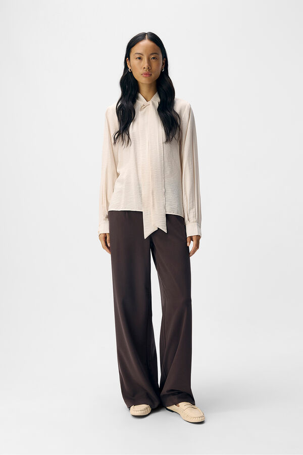 Object Blusa lazo viscosa Blanco