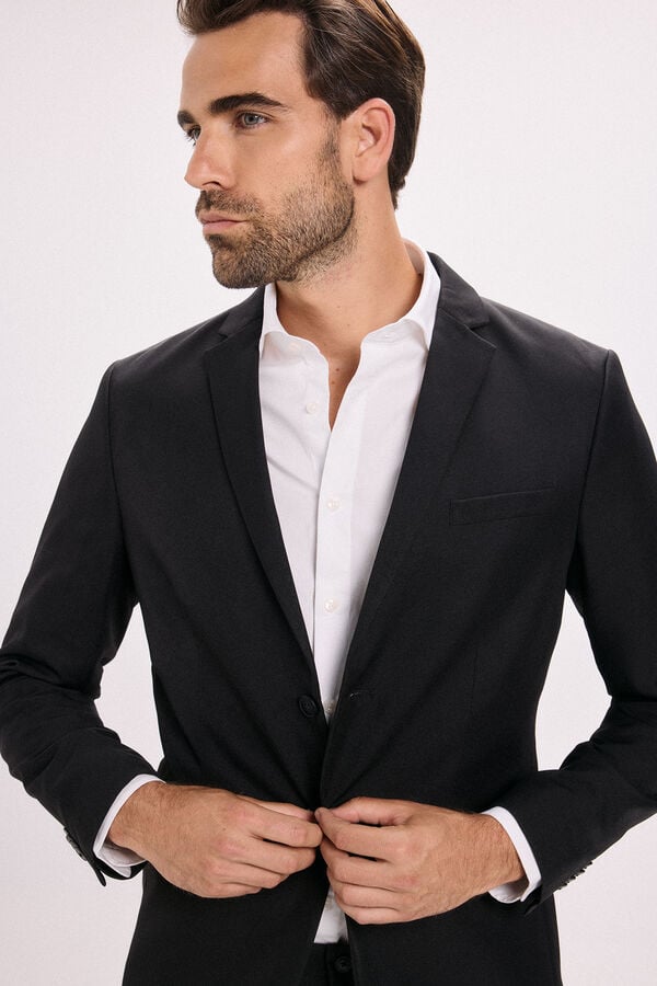 Jack & Jones Traje de hombre slim fit Negro