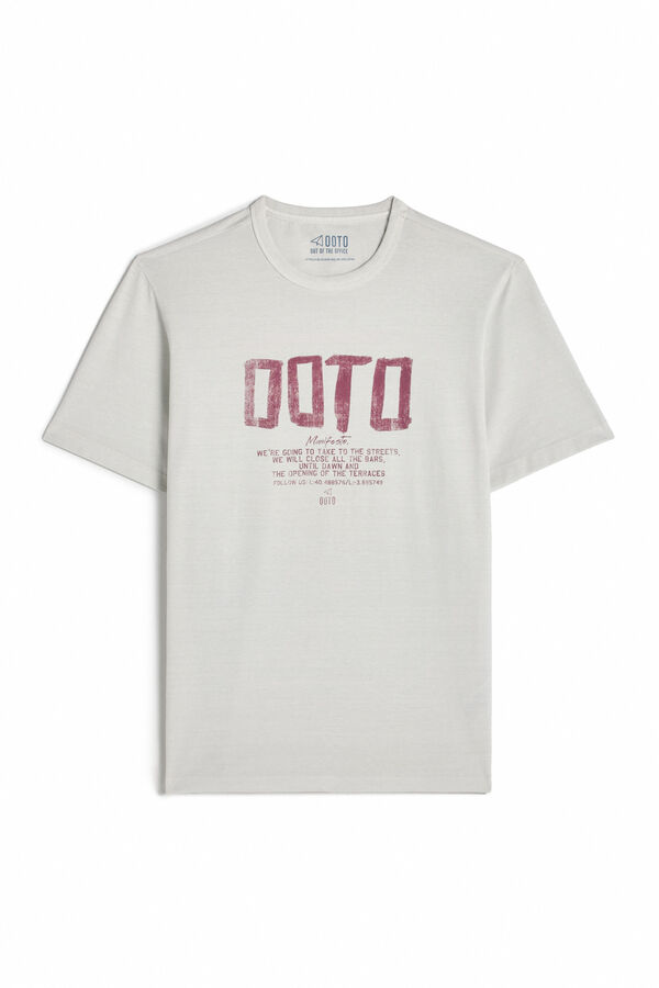 OOTO Camisola gr&aacute;fica logo OOTO Cinzento