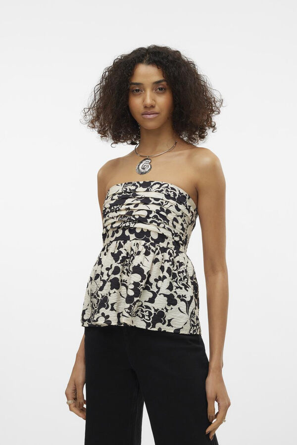 Vero Moda Top com decote caicai Cinzento