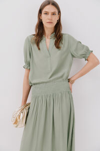 Cortefiel Blusa manga manga curta