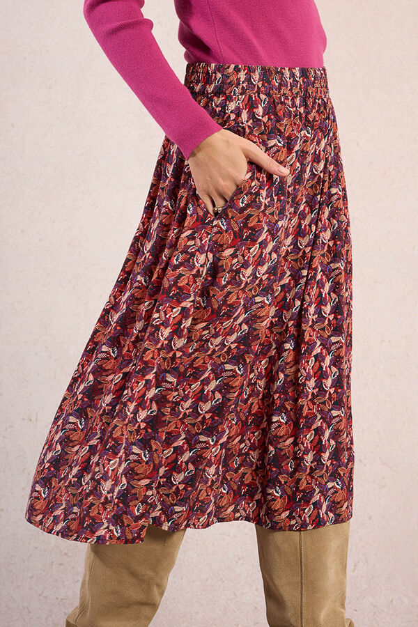 Molly Bracken Saia midi estampado Multicolorido