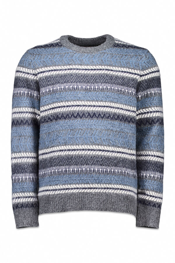 OOTO Jersey navide&ntilde;o cuello caja Estampado gris