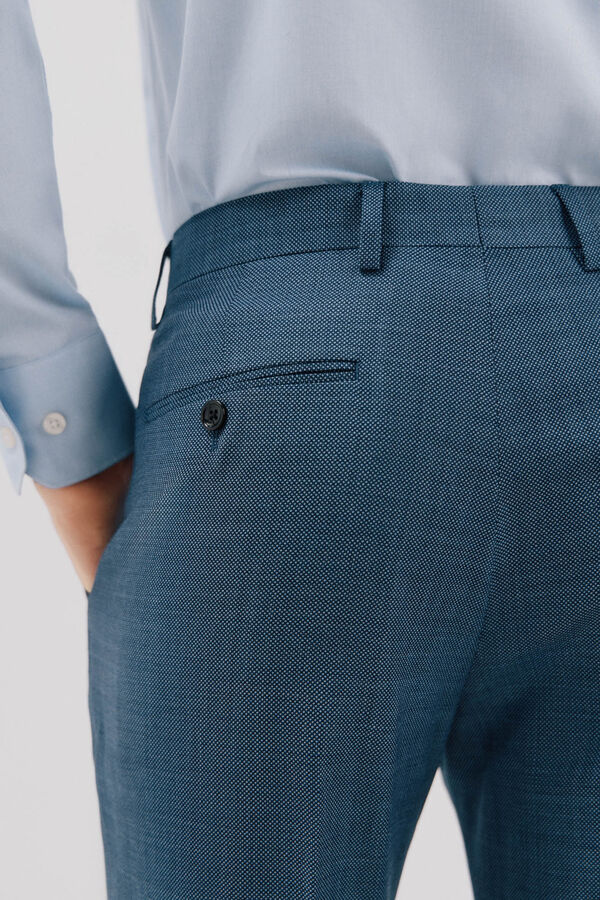 Cortefiel Pantal&oacute;n ojo perdiz coolmax&reg; Azul