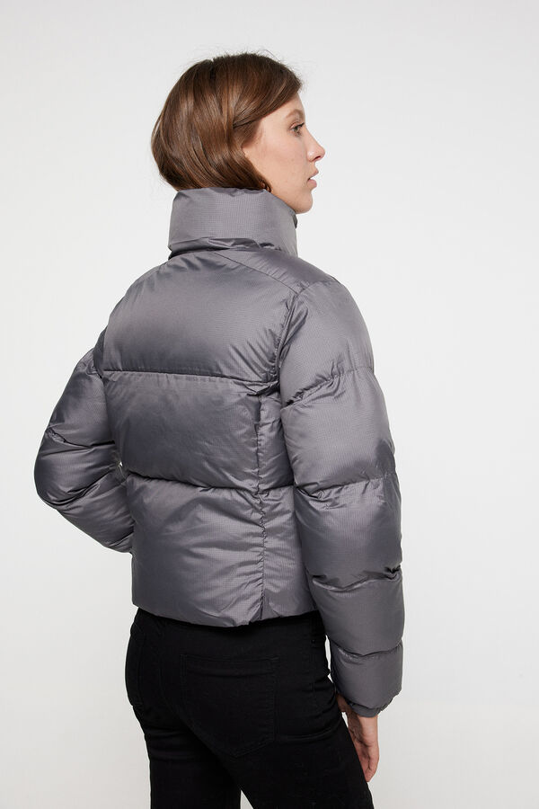 Columbia Casaco acolchoado curto da Columbia Puffect™ para mulher Cinzento