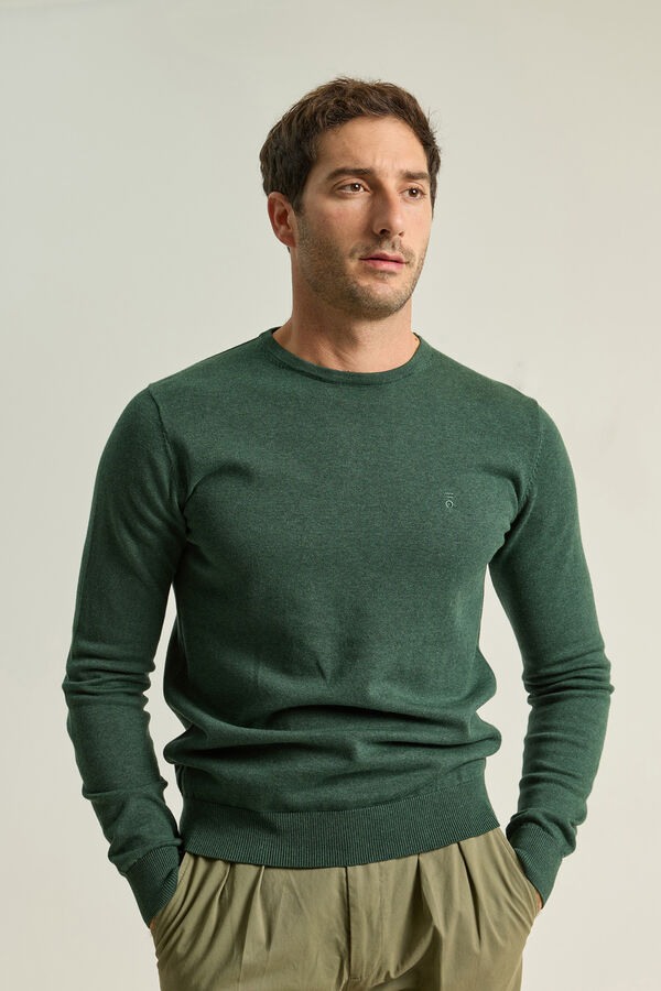 PuroEGO Jersey cuello redondo Verde
