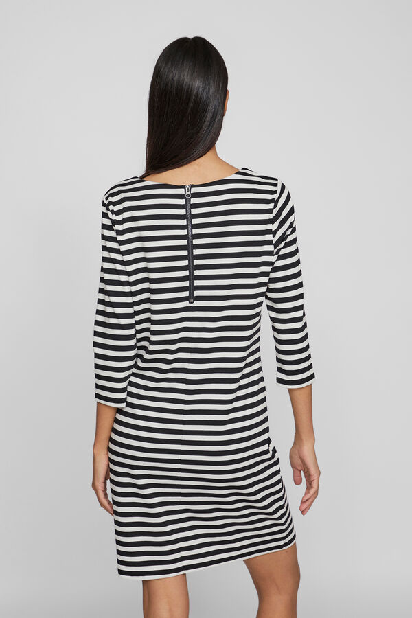 Vila Short striped dress Preto