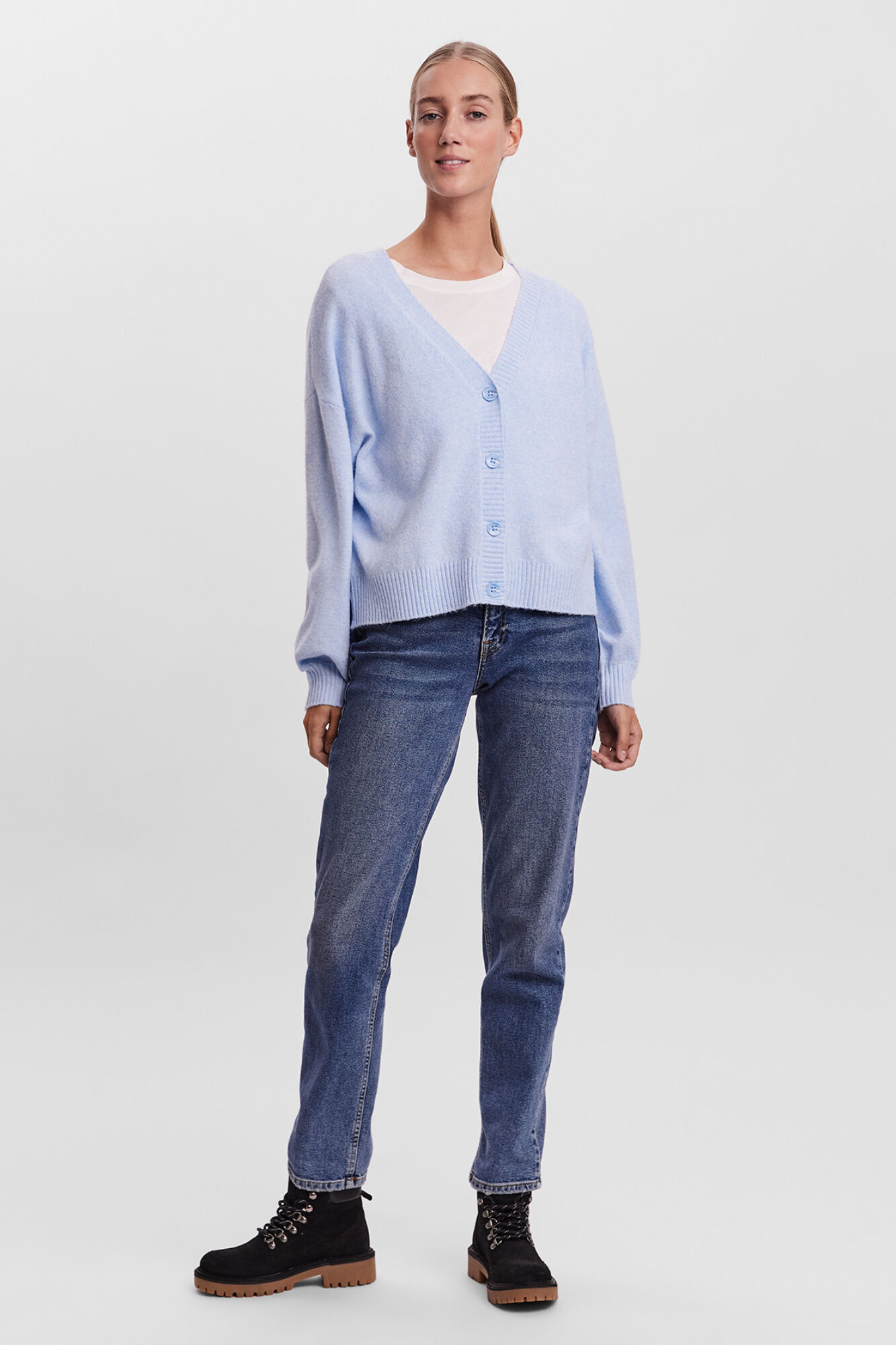 Vero Moda C&aacute;rdigan de manga larga con botones