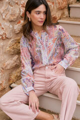 Pol&iacute;n Et Moi Blusa estampado patchwork Tamaris Rosa