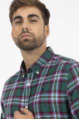 elPulpo Camisa maxi xadrez de inverno  Verde