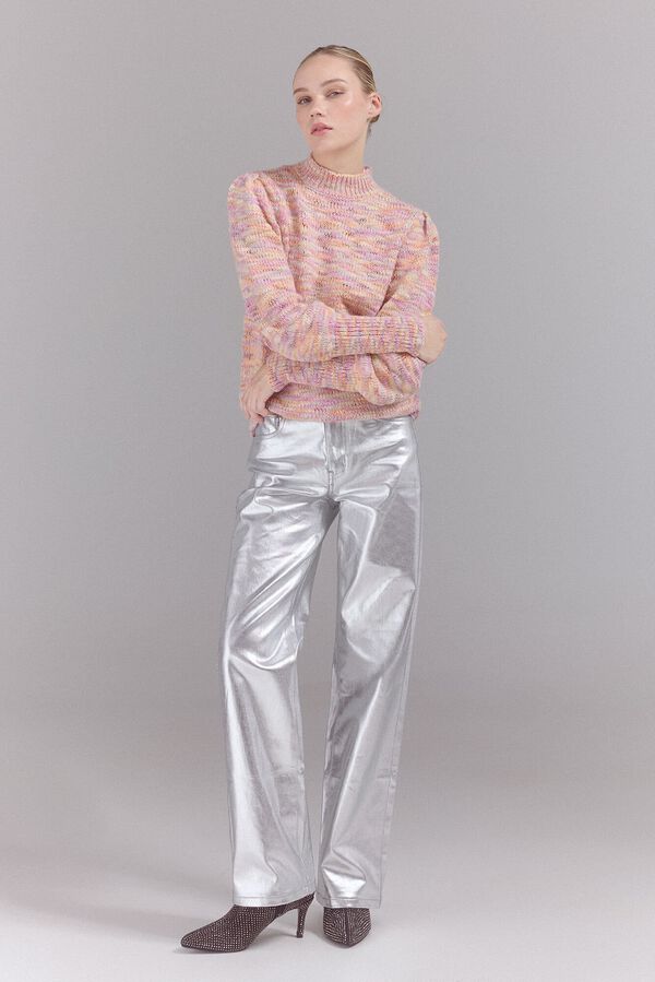 Slowlove Jersey punto fantas&iacute;a Estampado naranja