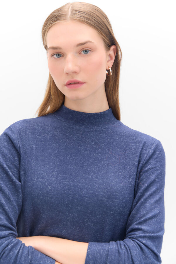 Cortefiel Camisola b&aacute;sica pesco&ccedil;o Perkins Azul