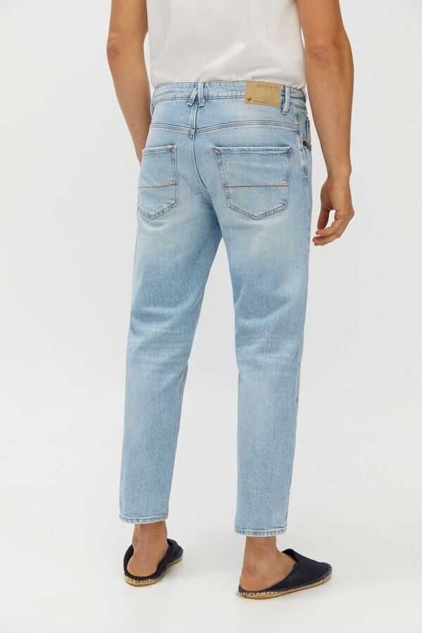 Cortefiel Jeans taper fit Ecofriendly orgânico escura Azul